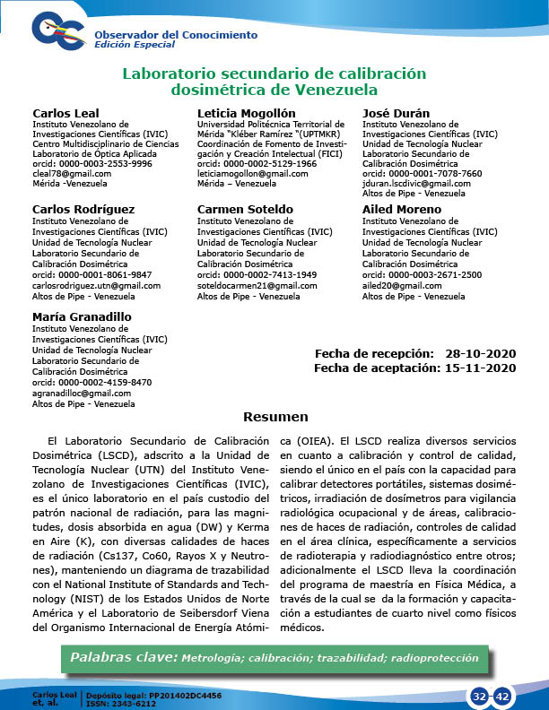 Calibración y control de calidad
