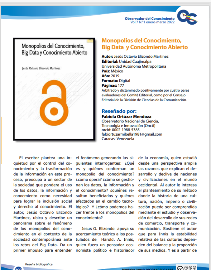 Monopolios del Conocimiento