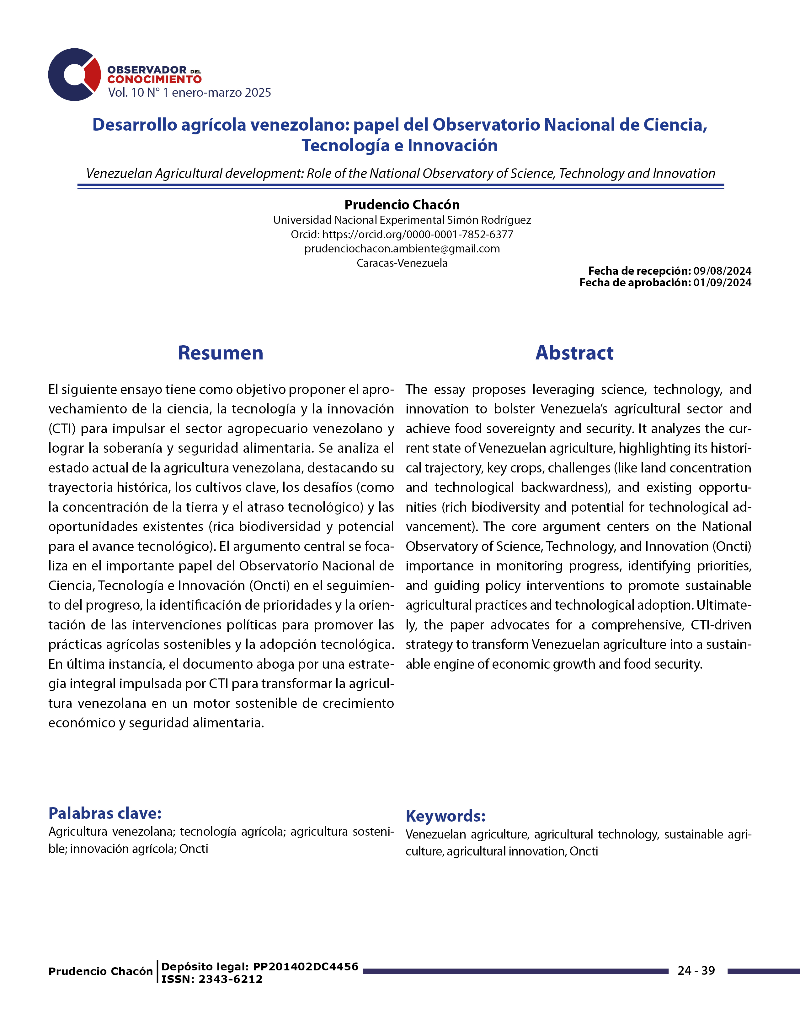 Aprovechamineto de la ciencia