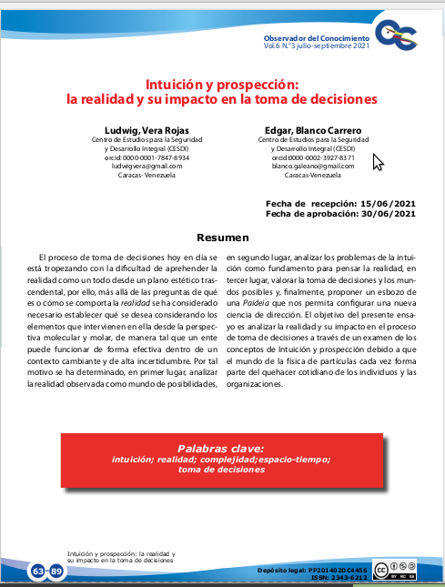  Intuición y prospección