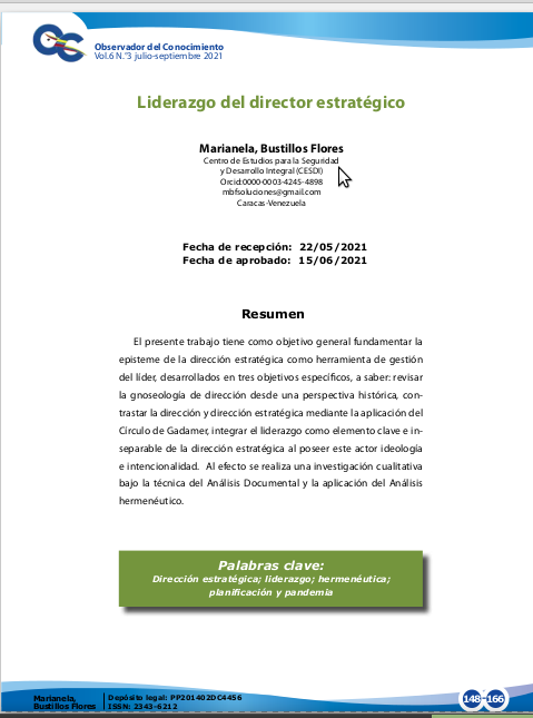 Dirección estratégica como herramienta de gestión  del líder