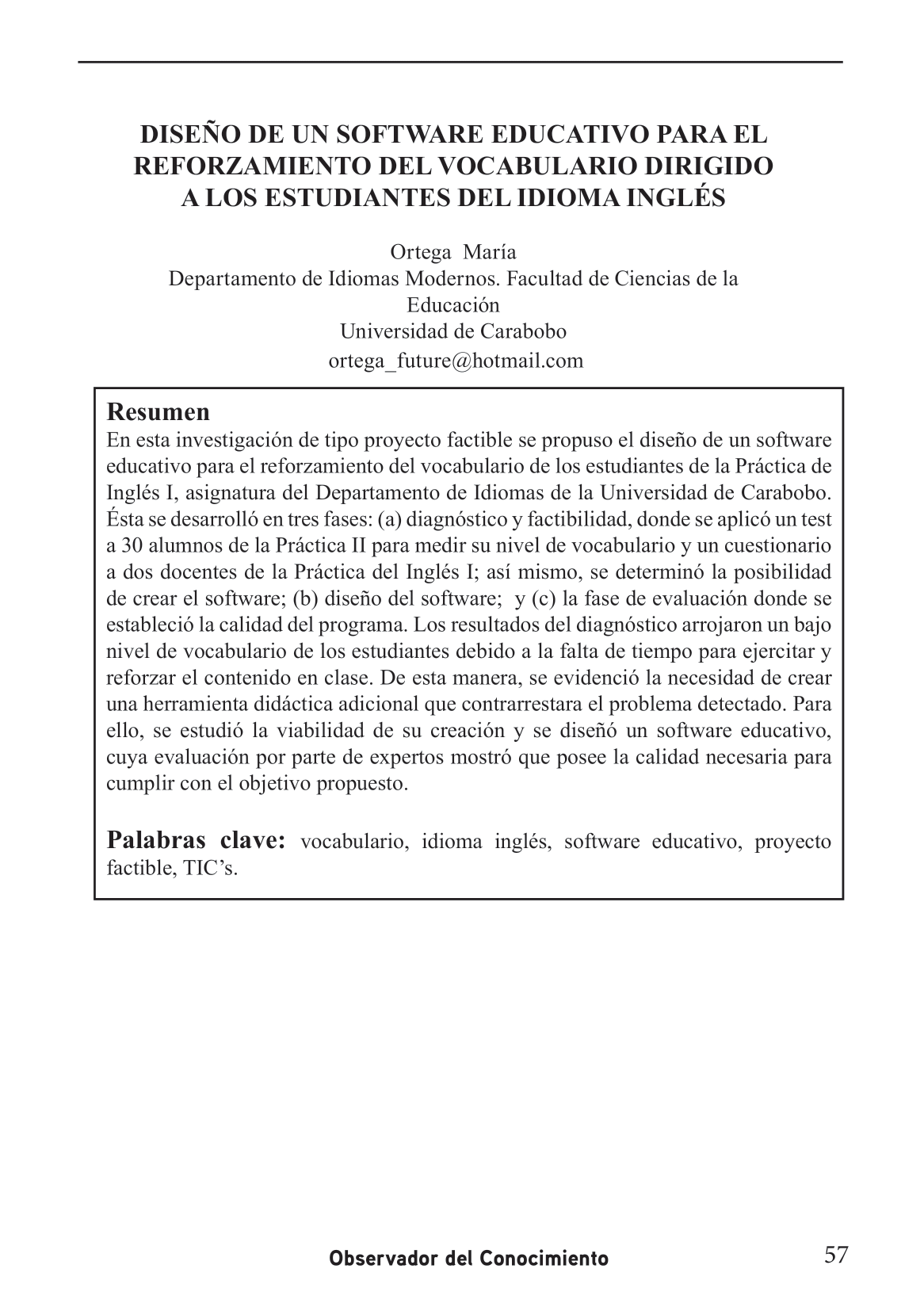 Diseño de un software  educativo