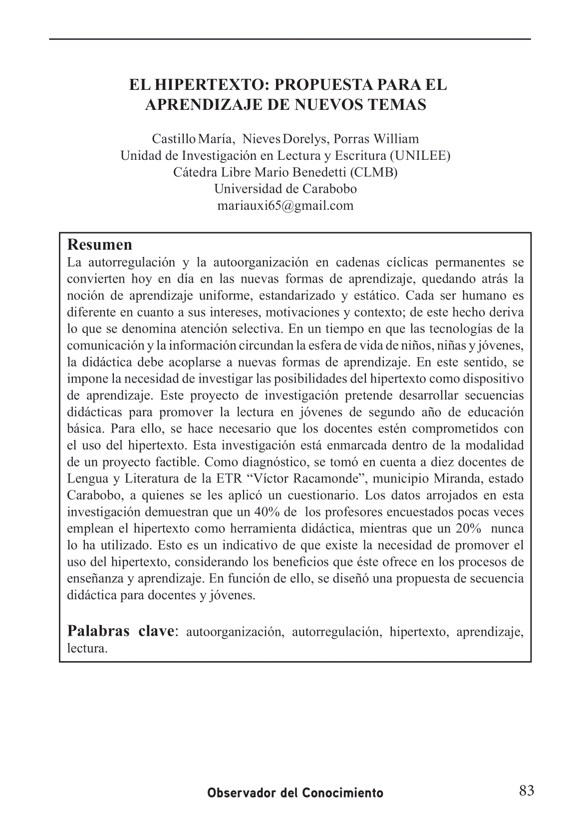 La autorregulación y la autoorganización