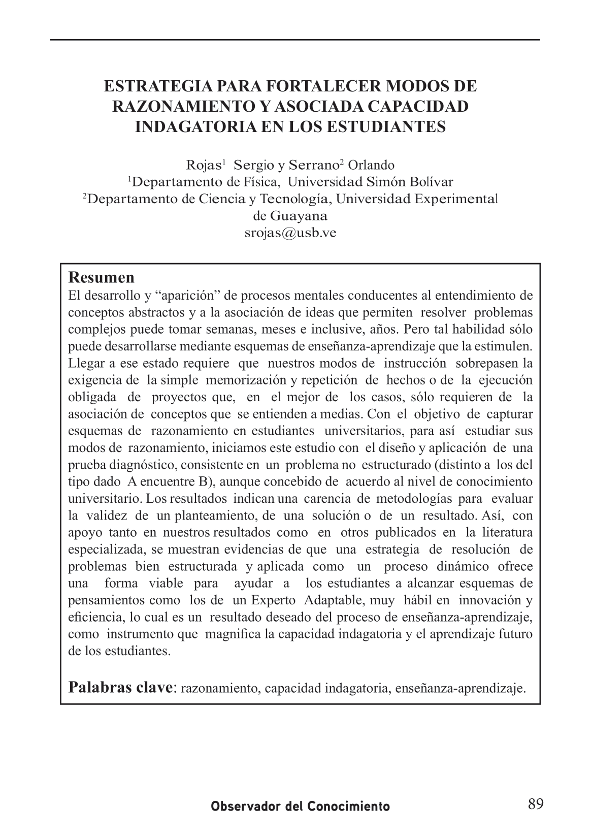 Desarrollo y “aparición”