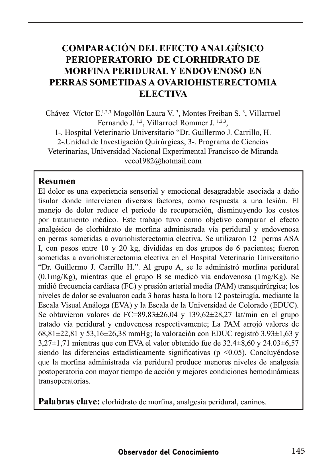  El dolor es una experiencia sensorial y emocional