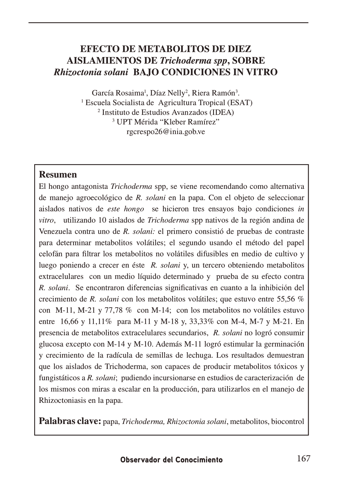 El hongo antagonista Trichoderma spp