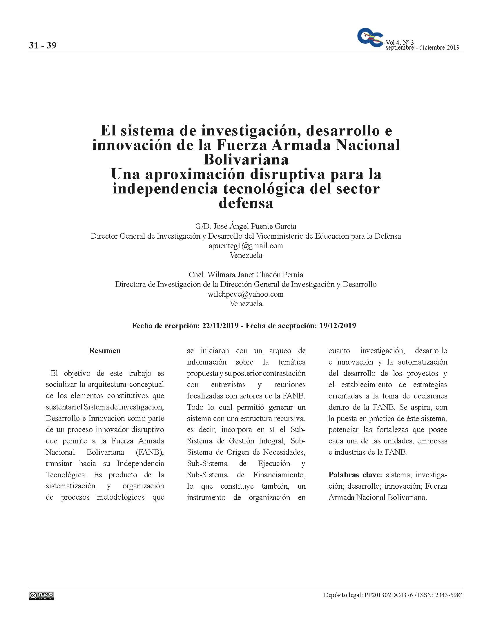  Sistema de Investigación