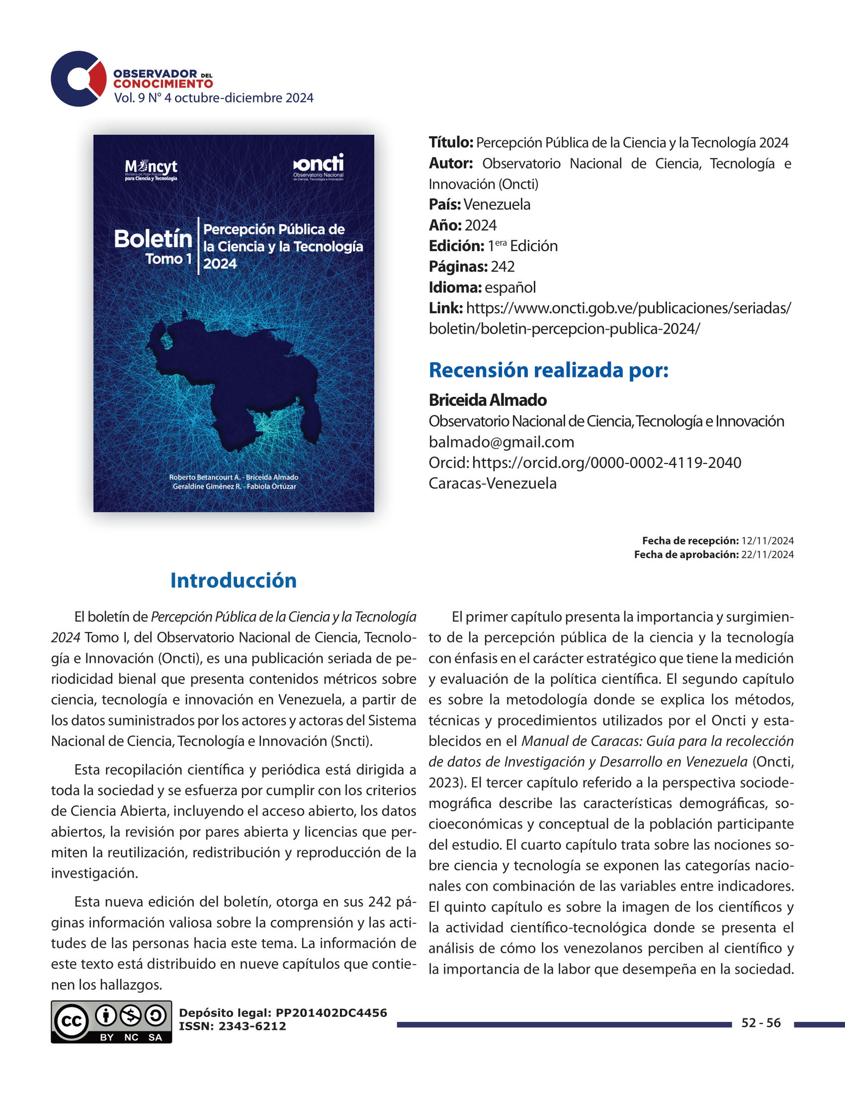 Ciencia, tecnología e innovación